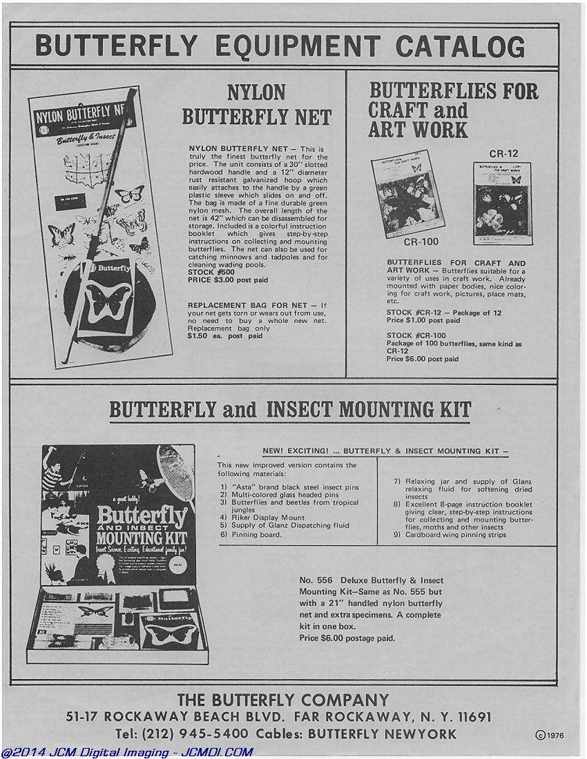The Butterfly Company(NY) ads, forms, fliers